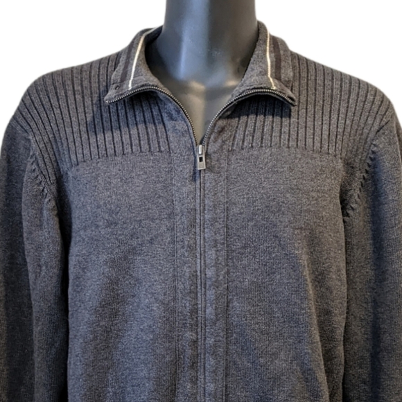 ZEN for Men 100% cotton grey knit cardigan XL - Picture 1 of 6